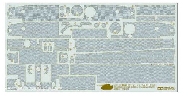 Tamiya 12647 1/35 Tiger 1 Mid/Late Zimmerit Coating Sheet