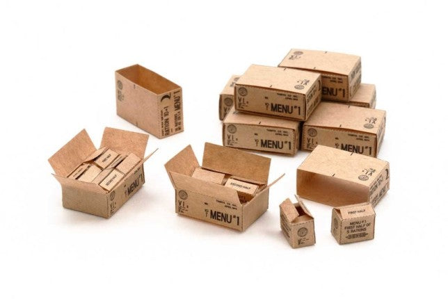 Tamiya 12689 1/35 WWII US 10-in-1 Ration Cartons