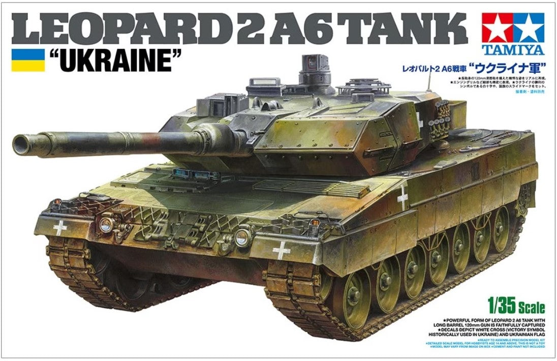 Tamiya 25207 1/35 Leopard 2 A6 Ukraine Tank (Ltd Edition)