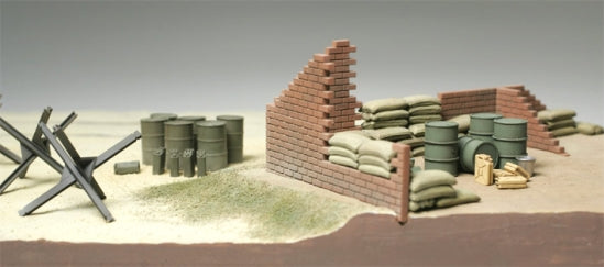 Tamiya 32508 1/48 Brick Wall, Sand Bag & Barricade Set