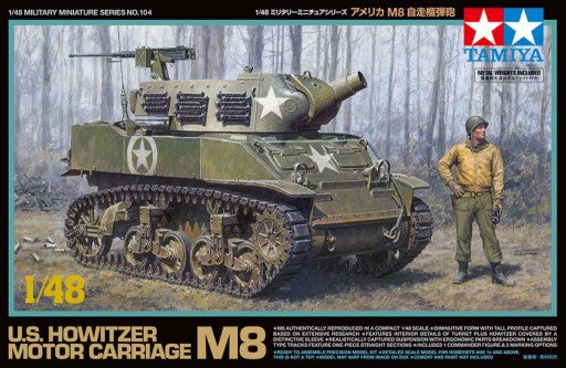 Tamiya 32604 1/48 M8 US Howitzer Motor Carriage