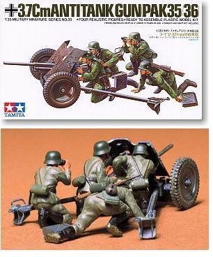 Tamiya 35035 1/35 3.7cm PaK 35/36 Anti-Tank Gun