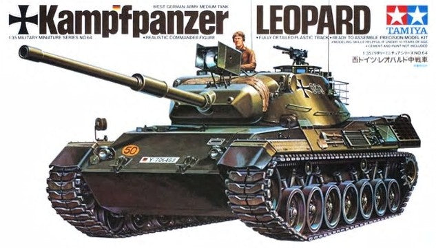 Tamiya 35064 1/35 W. German Kampfpanzer Leopard Med Tank