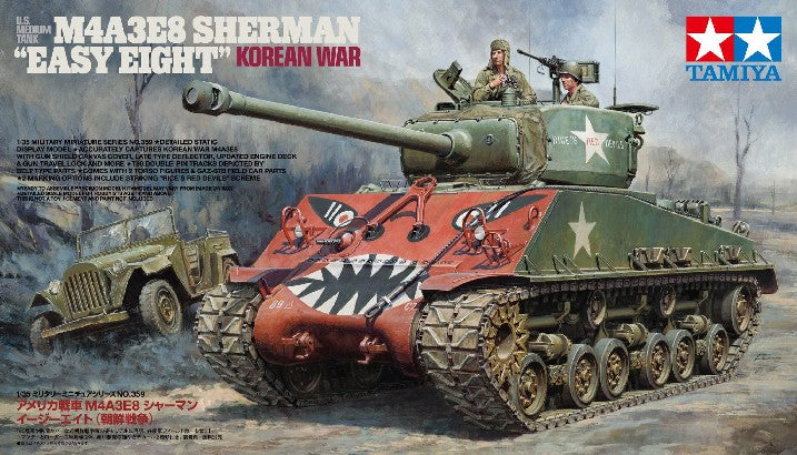Tamiya 35359 1/35 US M4A3E8 Sherman Easy Eight Medium Tank Korean War