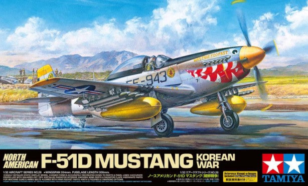 Tamiya 60328 1/32 F51D Mustang Fighter Korean War