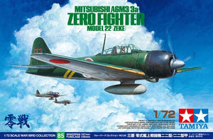 Tamiya 60785 1/72 Mitsubishi A6M3/3a Model 22 (Zeke) Zero Fighter