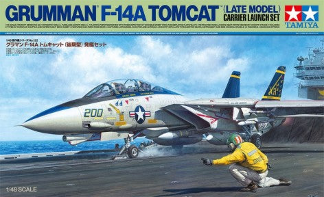 Tamiya 61122 1/48 F14A Tomcat Late Model Fighter Carrier Launch Set