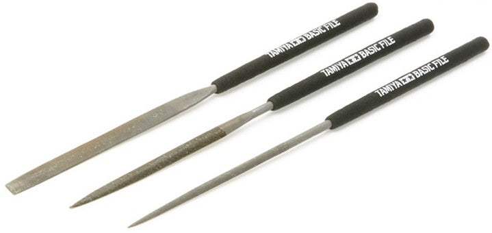 Tamiya 74104 Smooth Double-Cut Basic File Set (3pcs)