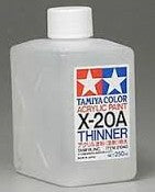 Tamiya 81040 Acrylic Thinner (250ml Bottle) (6/Bx)