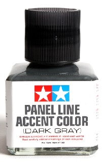 Tamiya 87199 Dark Gray Panel Line Accent Color (40ml Bottle) (6/Bx)