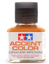 Tamiya 87209 Orange-Brown Panel Line Accent Color (40ml Bottle) (6/Bx)