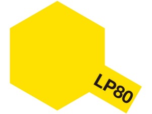 Tamiya LP80 Flat Yellow Mini Lacquer Finish (6/Bx)