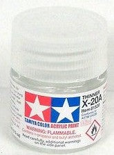 Tamiya MX20A Mini Acrylic Thinner (6/Bx)