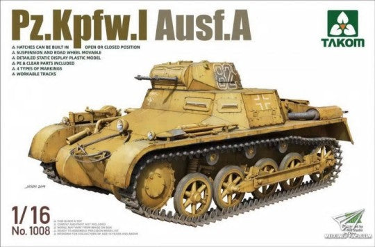 Takom 1008 1/16 PzKpfw I Ausf A Tank