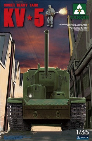 Takom 2006 1/35 Soviet KV5 Super Heavy Tank w/Figure