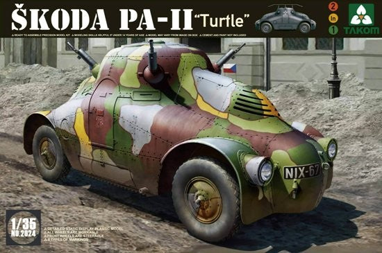 Takom 2024 1/35 WWII Skoda PAII Turtle Vehicle