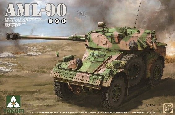 Takom 2077 1/35 French AML90 Light Armored Car (2 in 1)