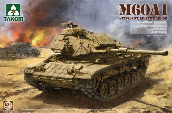 Takom 2113 1/35 US Marine M60A1 Main Battle Tank w/Explosive Reactive Armor