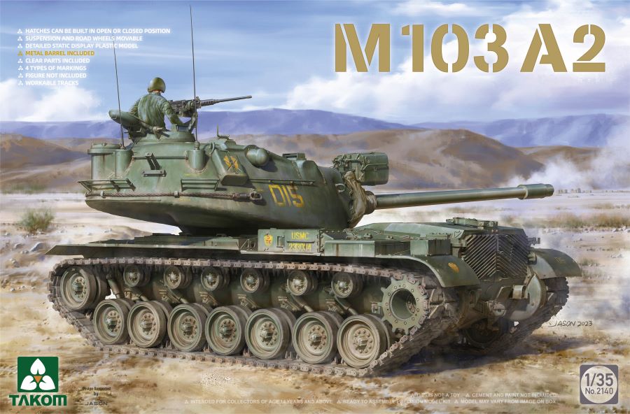 Takom 2140 1/35 M103A2 Heavy Tank