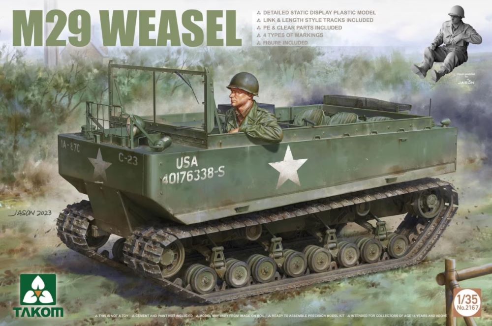 Takom 2167 1/35 M29 Weasel Tracked Vehicle w/Figure