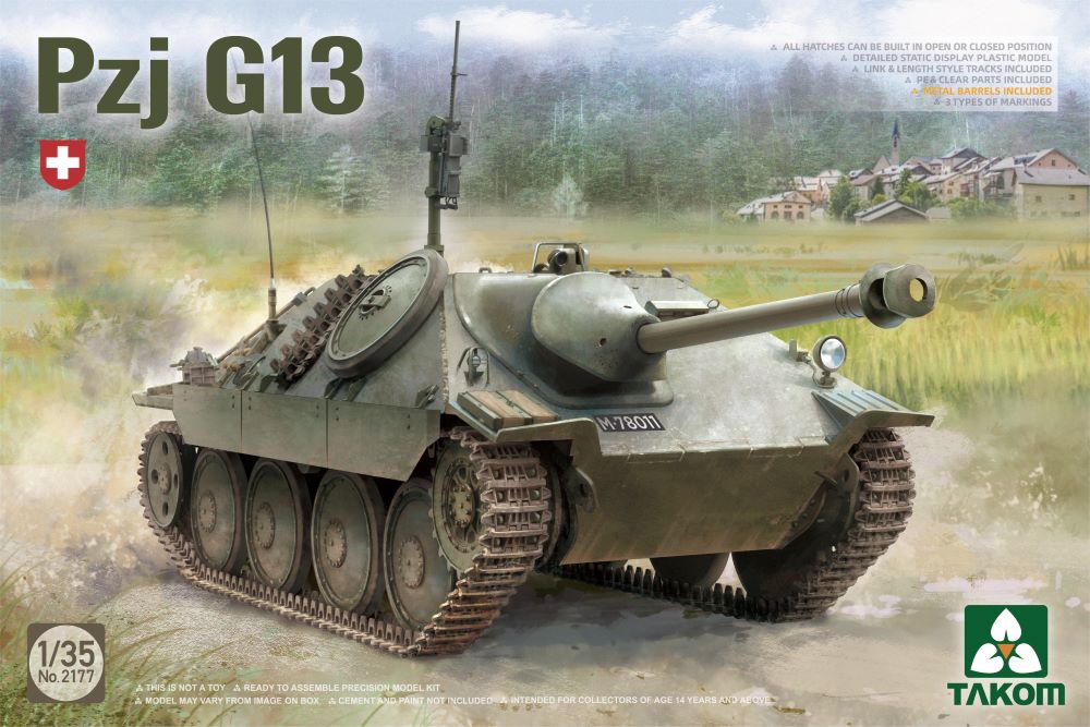 Takom 2177 1/35 Pzj G13 Swiss Tank