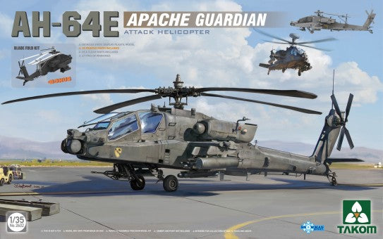 Takom 2602 1/35 AH64E Apache Guardian Attack Helicopter
