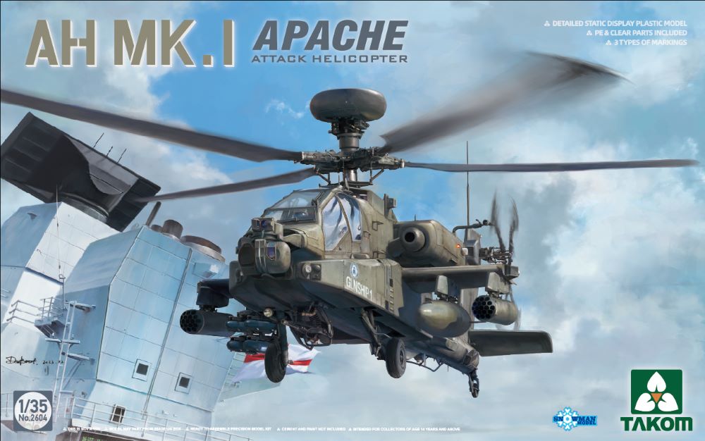 Takom 2604 1/35 AH MK I Apache Attack Helicopter