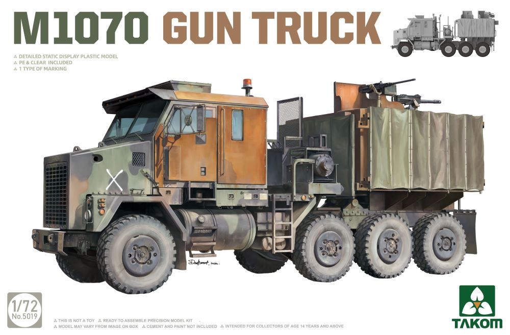 Takom 5019 1/72 M1070 Gun Truck