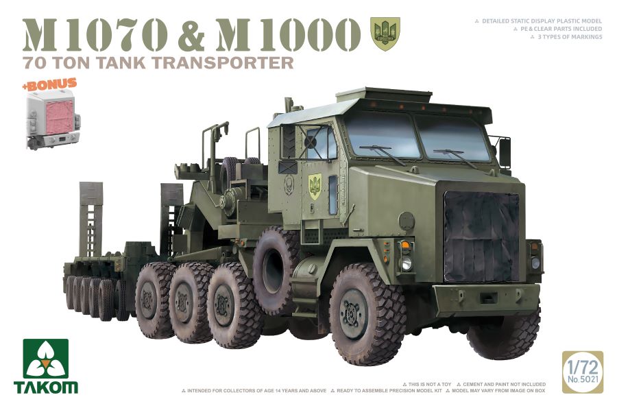 Takom 5021 1/72 M1070 Tractor & M1000 70-Ton Tank Transporter