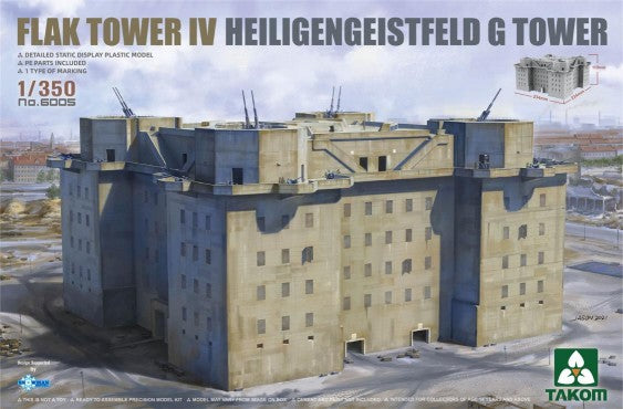 Takom 6005 1/350 Flak Tower IV Heiligengeistfeld G Tower