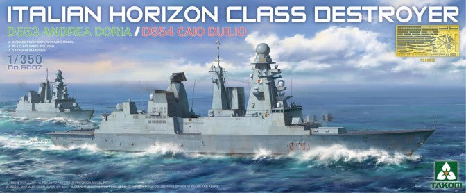 Takom 6007 1/350 D553 Andrea Doria/D554 Caio Duilio Italian Horizon Class Destroyer
