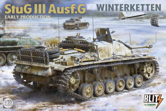 Takom 8010 1/35 StuG III Ausf G Early Production Tank w/Winterketten
