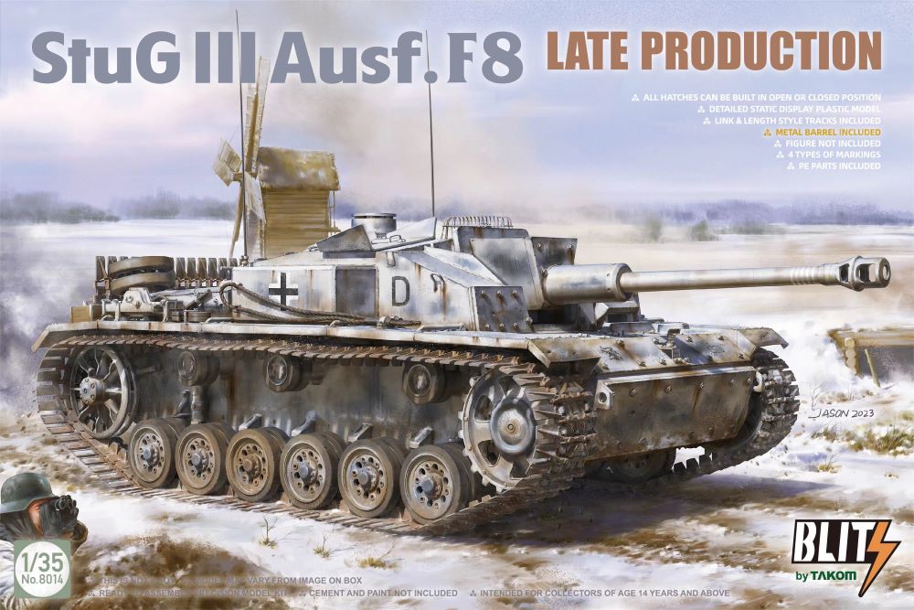 Takom 8014 1/35 StuG III Ausf F8 Late Production Tank