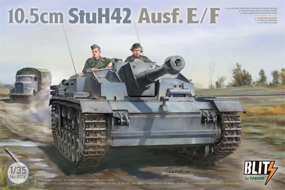 Takom 8016 1/35 10.5cm StuH42 Ausf E/F Tank