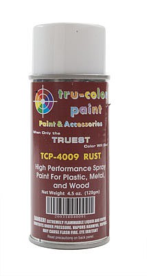 Tru-Color Paint 4009 All Scale Aerosol Spray Paint 4.5oz 135ml Can -- Gloss Rust