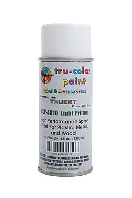Tru-Color Paint 4010 All Scale Aerosol Spray Paint 4.5oz 135ml Can -- Gloss Light Primer