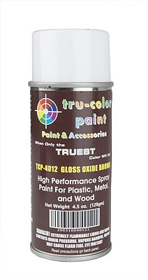 Tru-Color Paint 4012 All Scale Aerosol Spray Paint 4.5oz 135ml Can -- Gloss Oxide Brown