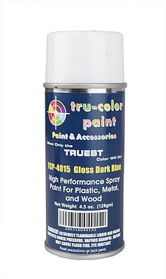 Tru-Color Paint 4015 All Scale Aerosol Spray Paint 4.5oz 135ml Can -- Gloss Dark Blue