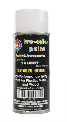 Tru-Color Paint 4026 All Scale Aerosol Spray Paint 4.5oz 135ml Can -- Matte Grime