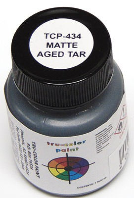 Tru-Color Paint 434 All Scale Sprayable Matte Paints - 1oz 29.6mL -- Aged Tar