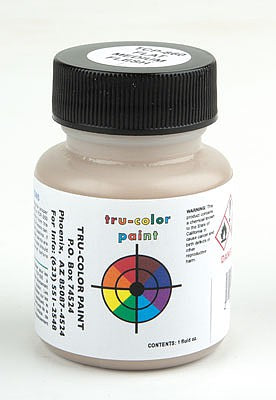 Tru-Color Paint 860 All Scale Flat Brushable Color Acrylic Paints - 1oz  29.6mL -- Medium Flesh