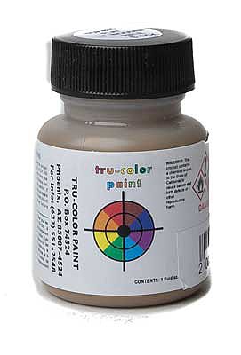 Tru-Color Paint 875 All Scale Flat Brushable Color Acrylic Paints - 1oz  29.6mL -- Light Wooden Rifle Stock Brown