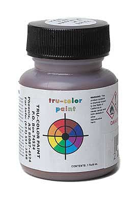 Tru-Color Paint 876 All Scale Flat Brushable Color Acrylic Paints - 1oz  29.6mL -- Dark Wooden Rifle Stock Brown