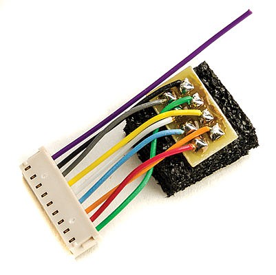Train Control Systems (TCS) 1186 HO Scale C628-H T Series DCC Decoder Harness -- With 8-Pin NMRA Plug for C628-H/630-H