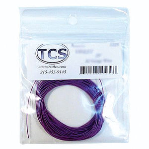 Train Control Systems (TCS) 1202 All Scale 30 Gauge, 7 Strand. .026 Diameter Wire 10' 3.05m Roll -- Violet (Purple)