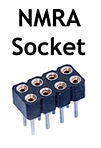Train Control Systems 1253 All Scale DCC Decoder Extension Plug/Socket -- Provides Socket Extension for NMRA 8-Pin Plug for DP5 & DP2X