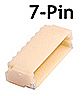 Train Control Systems 1261 All Scale DCC Decoder Socket -- JST 7-Pin Socket (Female), Surface Mount, Matches MC Series Decoder