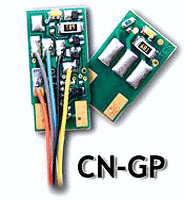 Train Control Systems (TCS) 1286 N Scale CN Series 4-Function DCC Decoder w/Split Circuit Board -- CN-GP Fits Early-Style Life-Like, Atlas, Kato Diesels w/Split Light Board