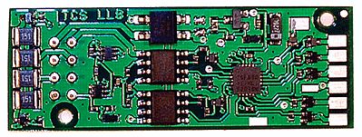 Train Control Systems (TCS) 1343 HO Scale LL8 DCC 6-Function Decoder - Control Only -- Fits PROTO 2000 Locomotives .71 x 1.89 x 0.138"