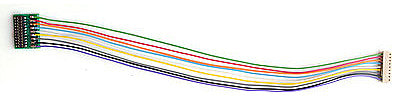 Train Control Systems 1354 All Scale DCC Decoder Harness -- T-5"-21 JST 9-Pin to NEM21 Socket, 5"  12.7cm Wires